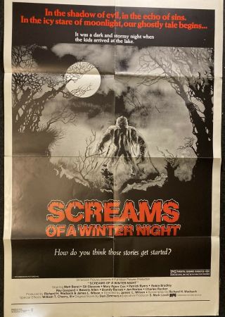 1979 Horror - Screams Of A Winter Night - Vintage Movie Poster 27 X 41