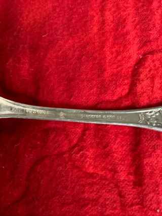 Wm Rogers & sons AA 1906 Flower Apple Blossom Silver plate Table spoon 2