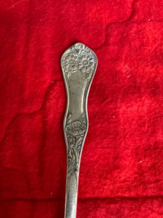 Wm Rogers & sons AA 1906 Flower Apple Blossom Silver plate Table spoon 3