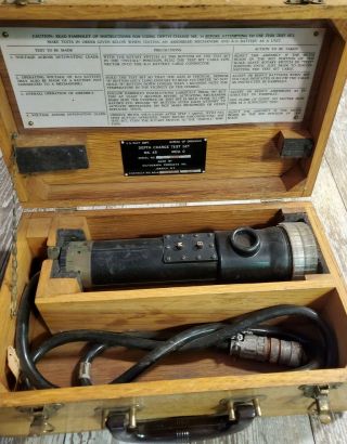 Vintage Ww2 Us Navy Depth Charge Test Set W/case Mk45 Mod 0 Dictograph
