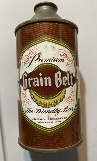 Vintage Grain Belt Beer Can Cone Top Premium Minneapolis Brewing Co.
