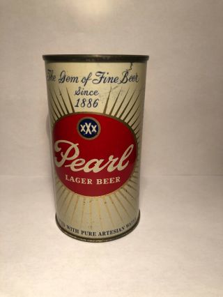 Pearl Sunburst Flat Top Beer Can From San Antonio Tx.  White Version