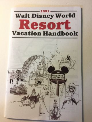 Vintage Walt Disney World 1991 Resort Vacation Handbook