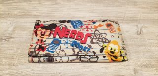 Disney Parks I Love Nerds Mickey Minnie Mouse Pluto Goofy Trifold Wallet