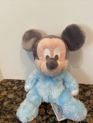 Disney Parks Baby Mickey Plush Stuffed Animal 10” Rattle