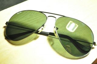 Vintage Ray - Ban Aviator Sunglasses Mod L2821 " Vxas " - - Black/green Lens - -
