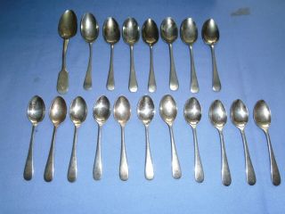 Vintage Cutlery Silver Plated Teaspoons Coffee Spoons Inc Set Of 11 Viners