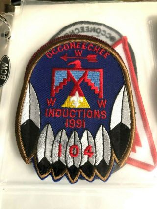 Oa Occoneechee Lodge 104 1991 Inductions Patch Ph