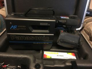 Panasonic Omnimovie Vhs Af Hq Pv - 320d Vintage 1987 Video Recorder With Case