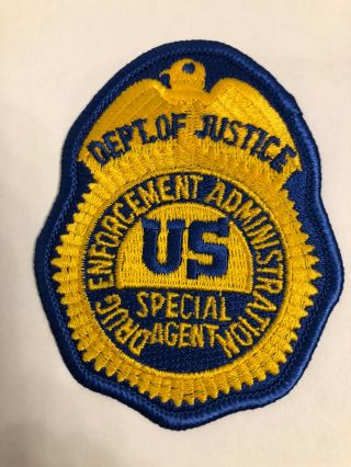 Us Department Of Justice Special Agent Police Patch