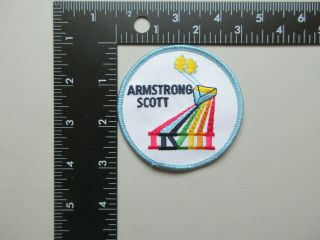 Gemini 8 Mission Armstrong Scott Nasa Astronauts Space Travel Round Patch
