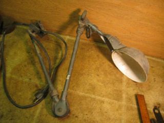 Vintage Fostoria Drill Press Lathe Light Lamp Work Task Articulating