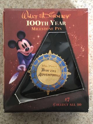 100th Year Milestone Pin Set 2 - True - Life Adventures Le 5000 Disney Pin 6877