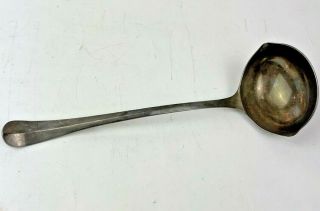 Vintage,  Silver - Plate Ladle / Punch Bowl Spoon 12 - 1/2  Marked Italy