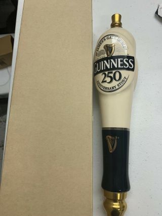 Guinness 250th Anniversary Stout Ceramic Heavy Tap Handle