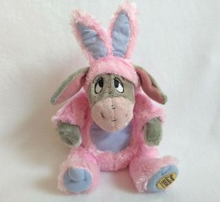 Walt Disney World 8 " Sitting Eeyore Pink Bunny Rabbit Happy Easter 2006 Plush