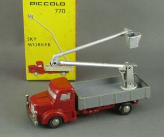 Vintage 1960s Schuco Piccolo 770 Sky Worker Cherry Picker Mib Beauty