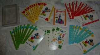 Vintage 1964 Walt Disney Disneyland Playing Card Game