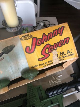 Vintage Johnny Seven O.  M.  A.  Rifle,  Topper Toys,  Boxed 3