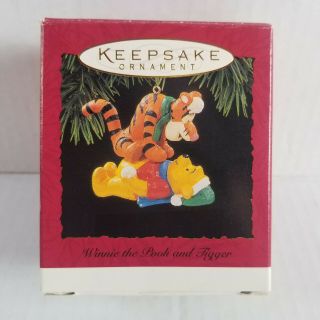 1994 Hallmark Keepsake Disney Winnie The Pooh & Tigger - Christmas Tree Ornament