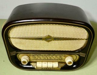 Vintage Graetz Komtess Tube Radio Bakalit Radio German Tube Radio 1950 