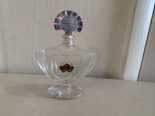 Vintage Guerlain Shalimar Perfume Bottle 4 Oz Open/empty 6 1/2 "