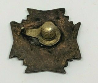 Old Screw Back Design VFW Veterans of Foreign Wars Lapel Hat Pin 5/8 Diameter 3