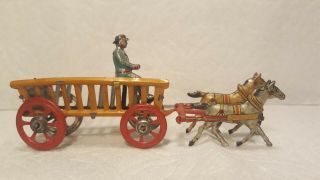 5 Antique German Tin Penny Toys by Meier 5