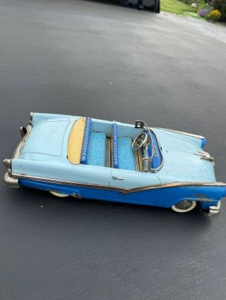 Vintage Haji Ford Sunliner Japan Tin Toy Car 11” 6