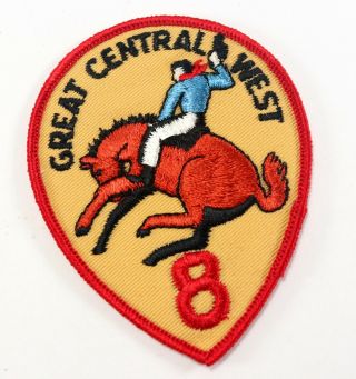 Vintage Region 8 Eight Great Central West Twill T Boy Scout Of America Bsa Patch