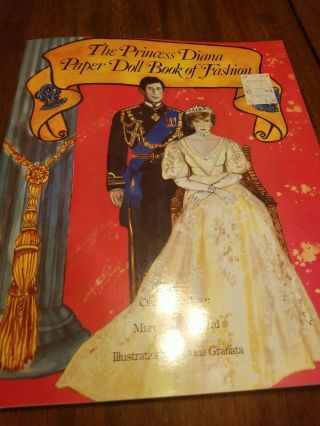 Princess Diana Book Of Fashion Paper Dolls 1982 Royal Wedding