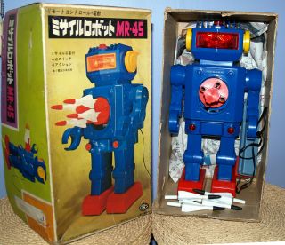 Masudaya Robot Japan Giant Mr - 45 Vintage Missile Robot - Horikawa Space Giant