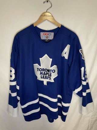 Vintage Toronto Maple Leafs Hockey Ccm Nhl Authentic Jersey 13 Sundin