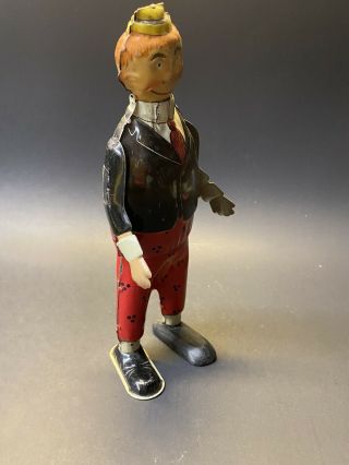 Vintage 1920s Ferdinand Strauss Boob McNutt Tin Wind Up Toy York USA 2