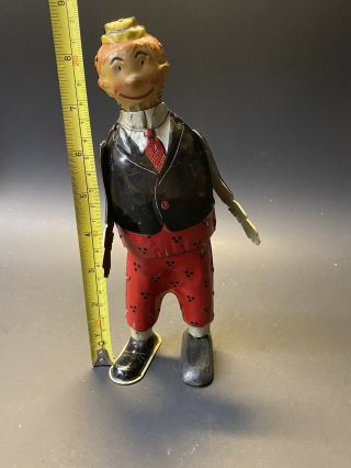 Vintage 1920s Ferdinand Strauss Boob McNutt Tin Wind Up Toy York USA 3