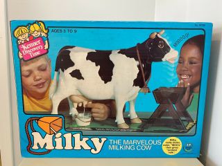Vintage 1977 Kenner Milky The Marvelous Milking Dairy Cow Complete Nib