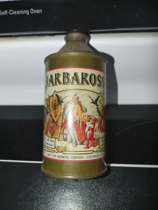 Barbarossa Cone Top Beer Can - Red Top Brewing Co.  - Cincinnati,  Oh