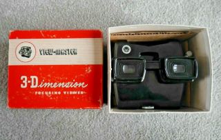 SAWYER ' S VIEWMASTER MODEL D LIGHTED FOCUSING STEREO VIEWER RARE BLACK BOXED K135 2