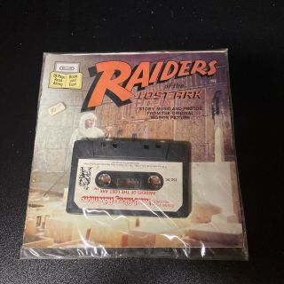 Vintage Read Along Adventure Raiders Of The Lost Ark Book/cassette 1981