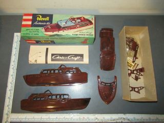 Vintage Revell Chris Craft Flying Bridge Cruiser Boat Model Ship Kit