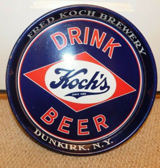 Fred Koch Brewery Beer Tray Dunkirk,  Ny