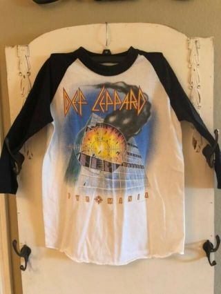 Vintage Def Leppard 1983 Pyromania Tour T Shirt Size S/m