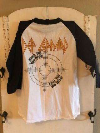 Vintage Def Leppard 1983 PYROMANIA Tour T Shirt Size S/M 2