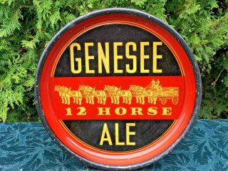 Vintage Genesee 12 Horse Ale Beer Tray