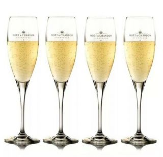 4 X Moët Chandon Champagne Glass Flutes