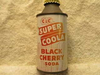 C&c Black Cherry Soda 6 Oz Cone Top