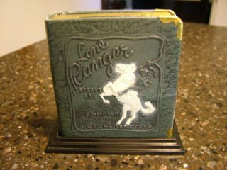 1938 Lone Ranger Strong Box Bank With Key And Stand