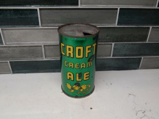 Croft Cream Ale " Lemonheads " Irtp Flat Top Beer Can (usbc 52 - 24)