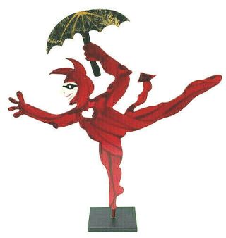 Judie Bomberger Cirque Du Soleil Dancing Devil Signed Vintage