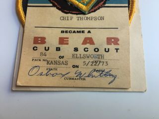 Set of 3 Vintage 1973 Cub Scout Patches KANSAS Coronado Area Council - Recruiter 2